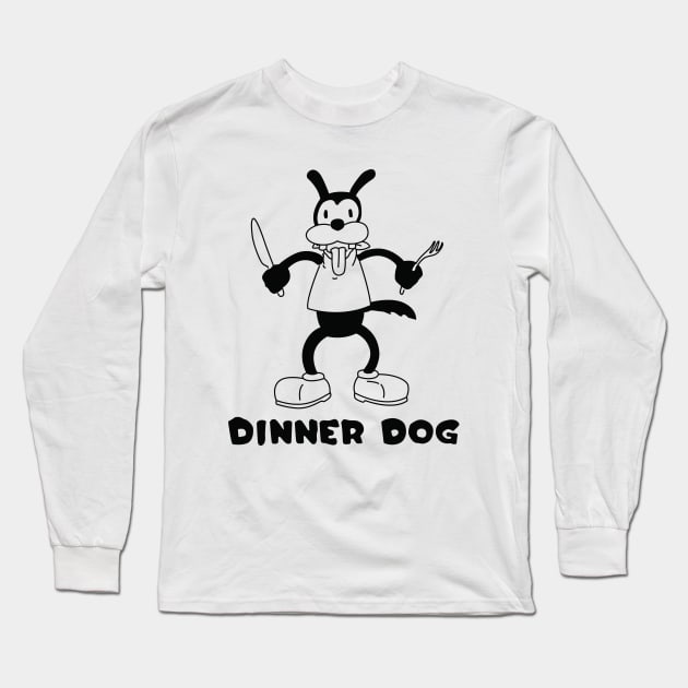 Dinner Dog Long Sleeve T-Shirt by saintpetty